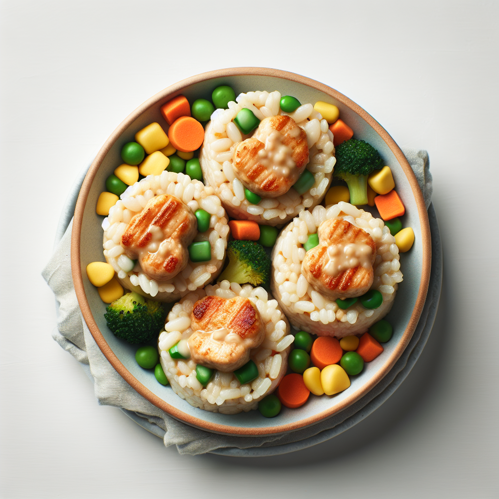 Chicken Veggie Rice Cakes