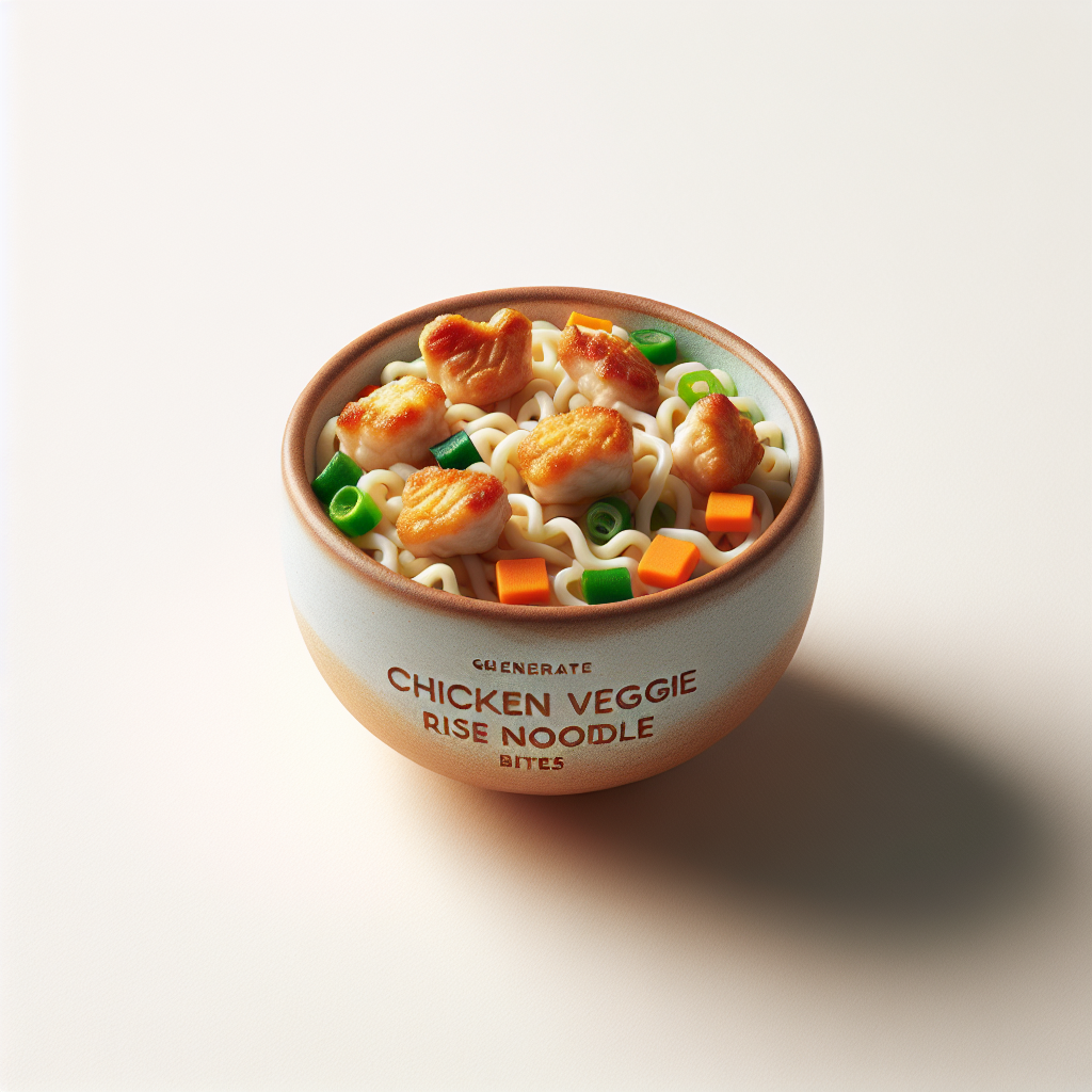 Chicken Veggie Rice Noodle Bites