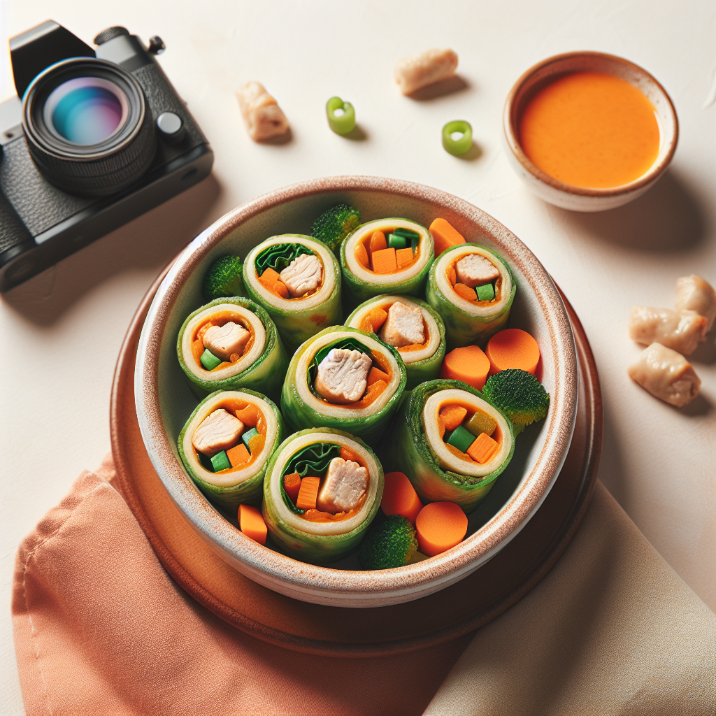 Chicken Veggie Stuffed Rolls