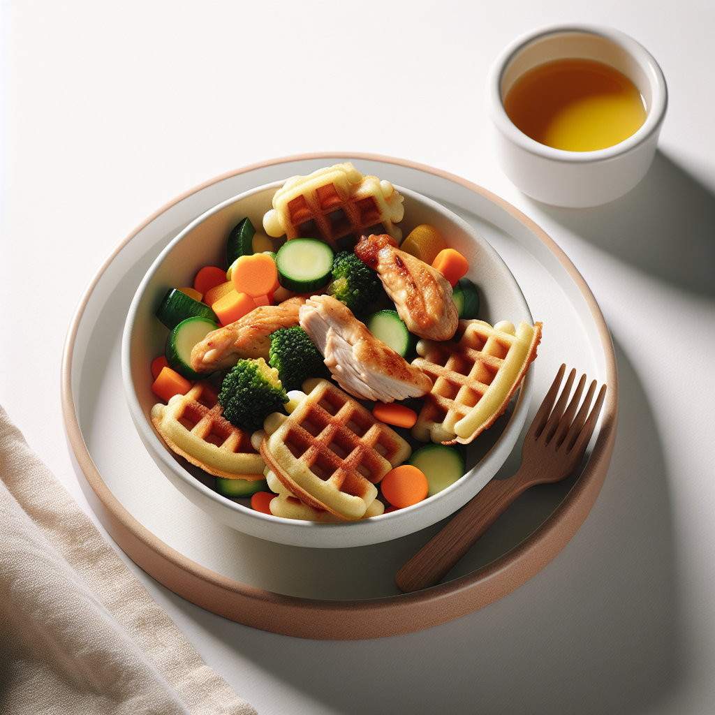 Chicken Veggie Waffles
