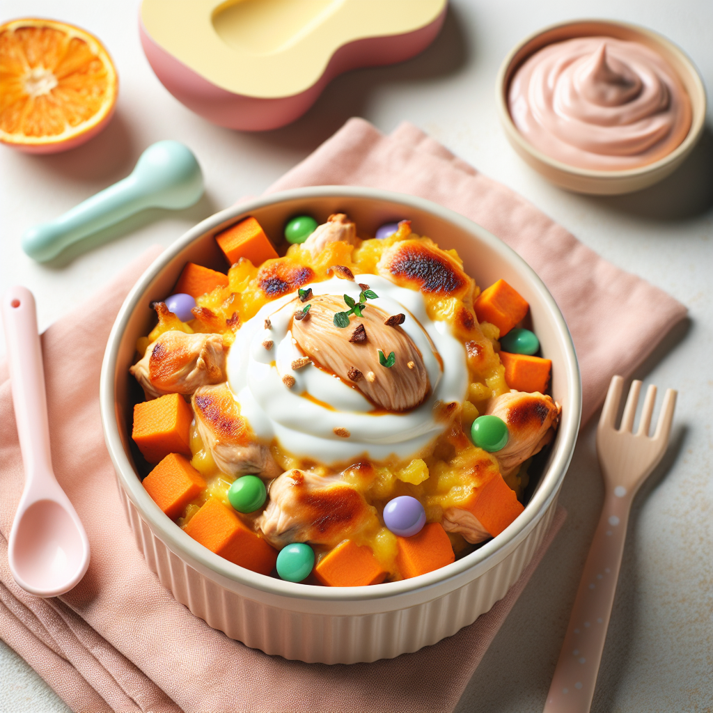 Chicken Yogurt Sweet Potato Bake