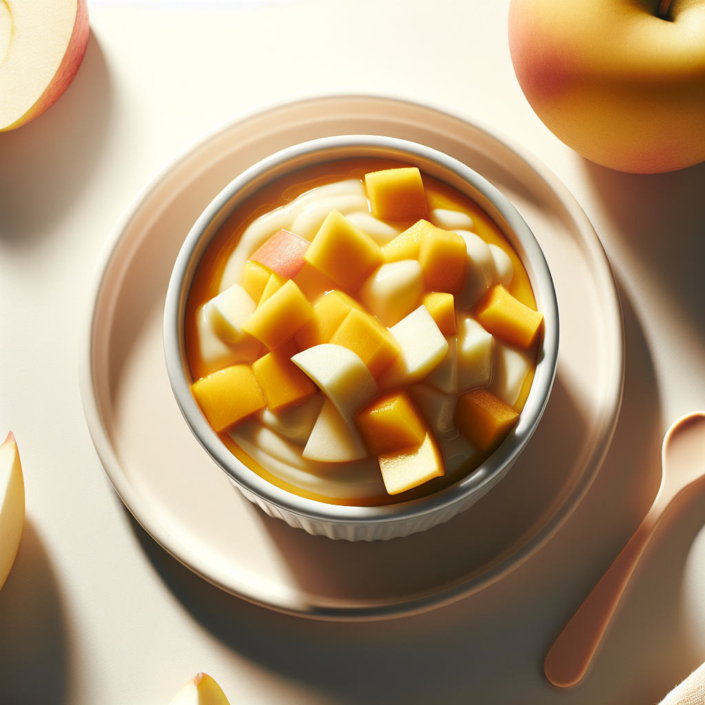 Mango Apple Yogurt Purée