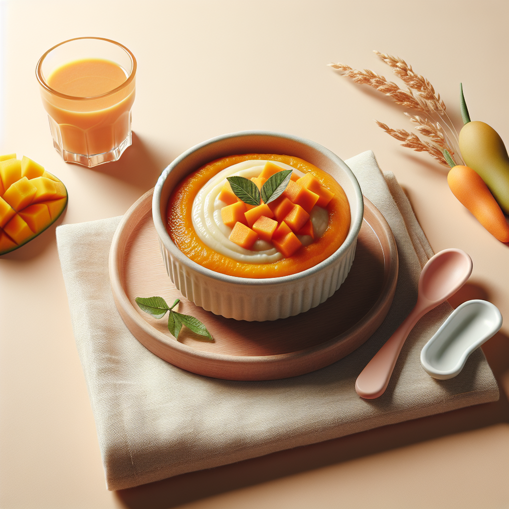 Mango Carrot Oat Purée