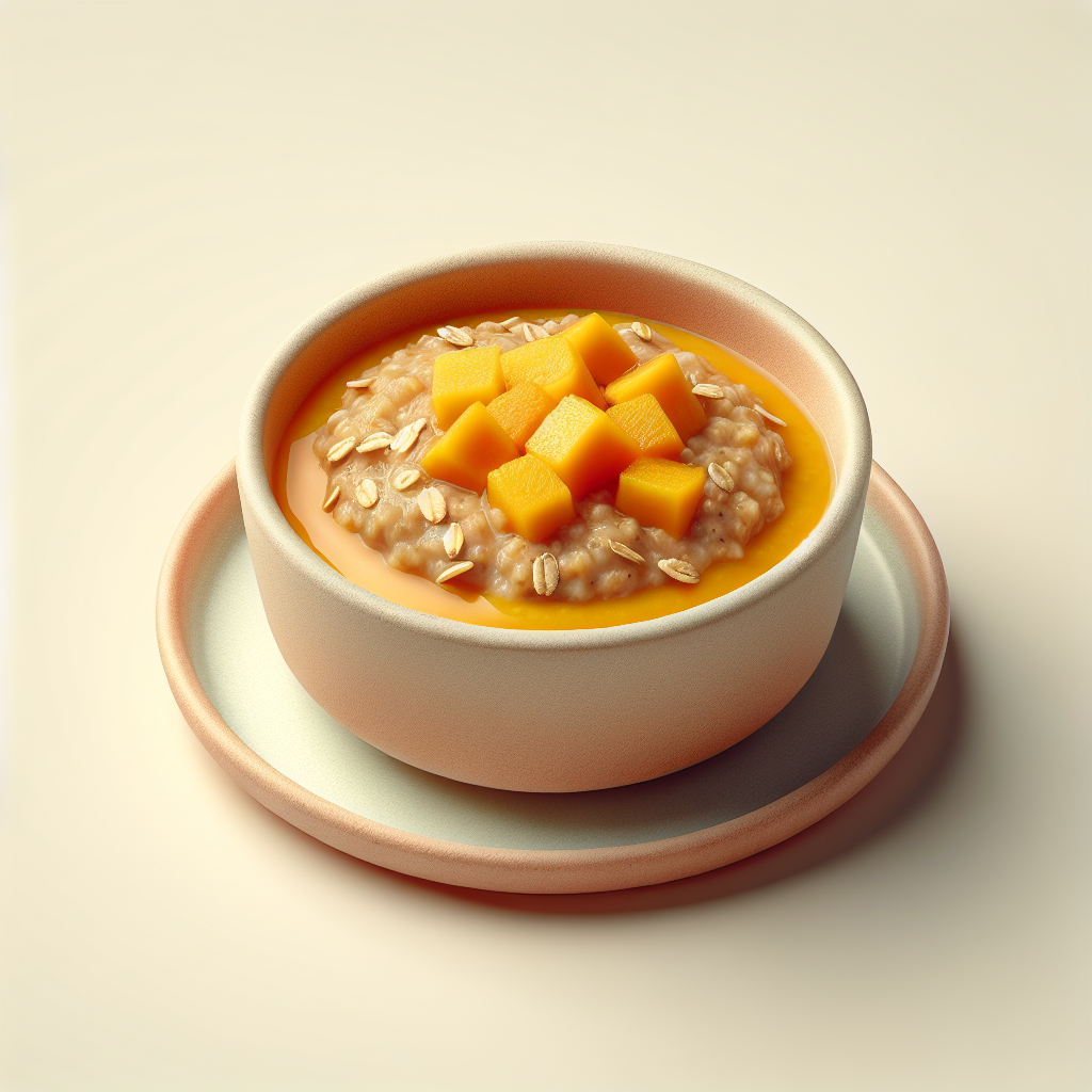 Mango Lentil Oat Purée