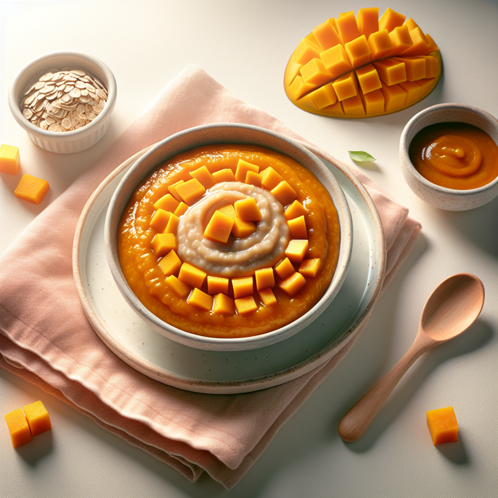 Mango Sweet Potato Oat Purée