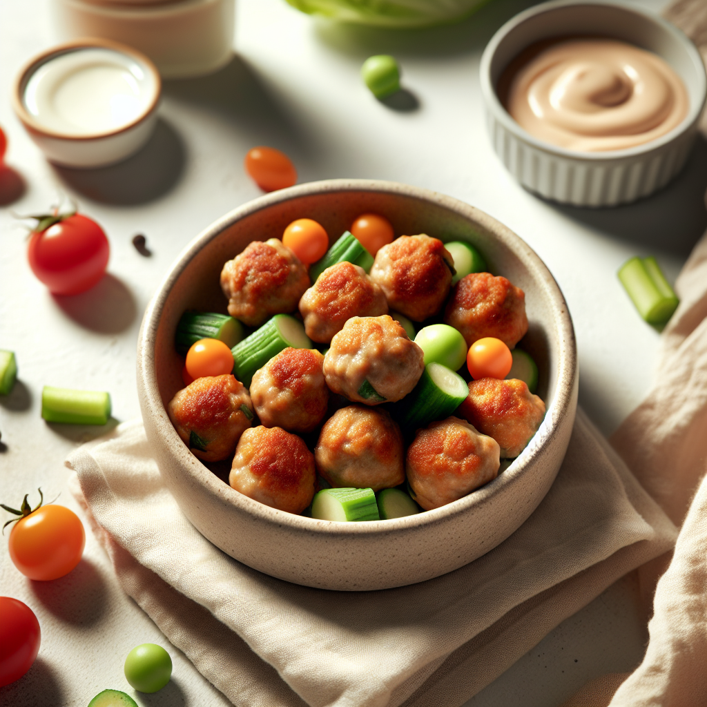 Mini Chicken Veggie Meatballs