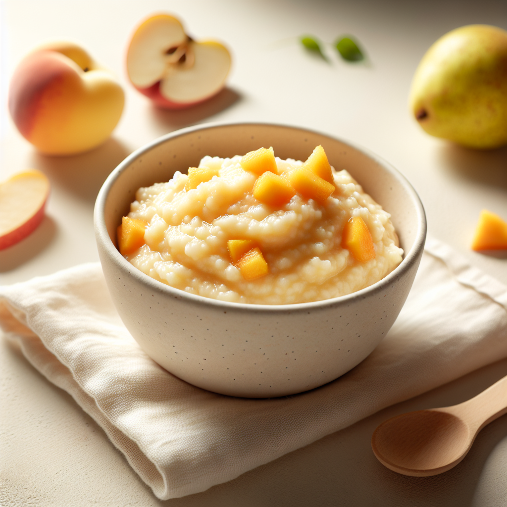 Peach Pear Rice Mash