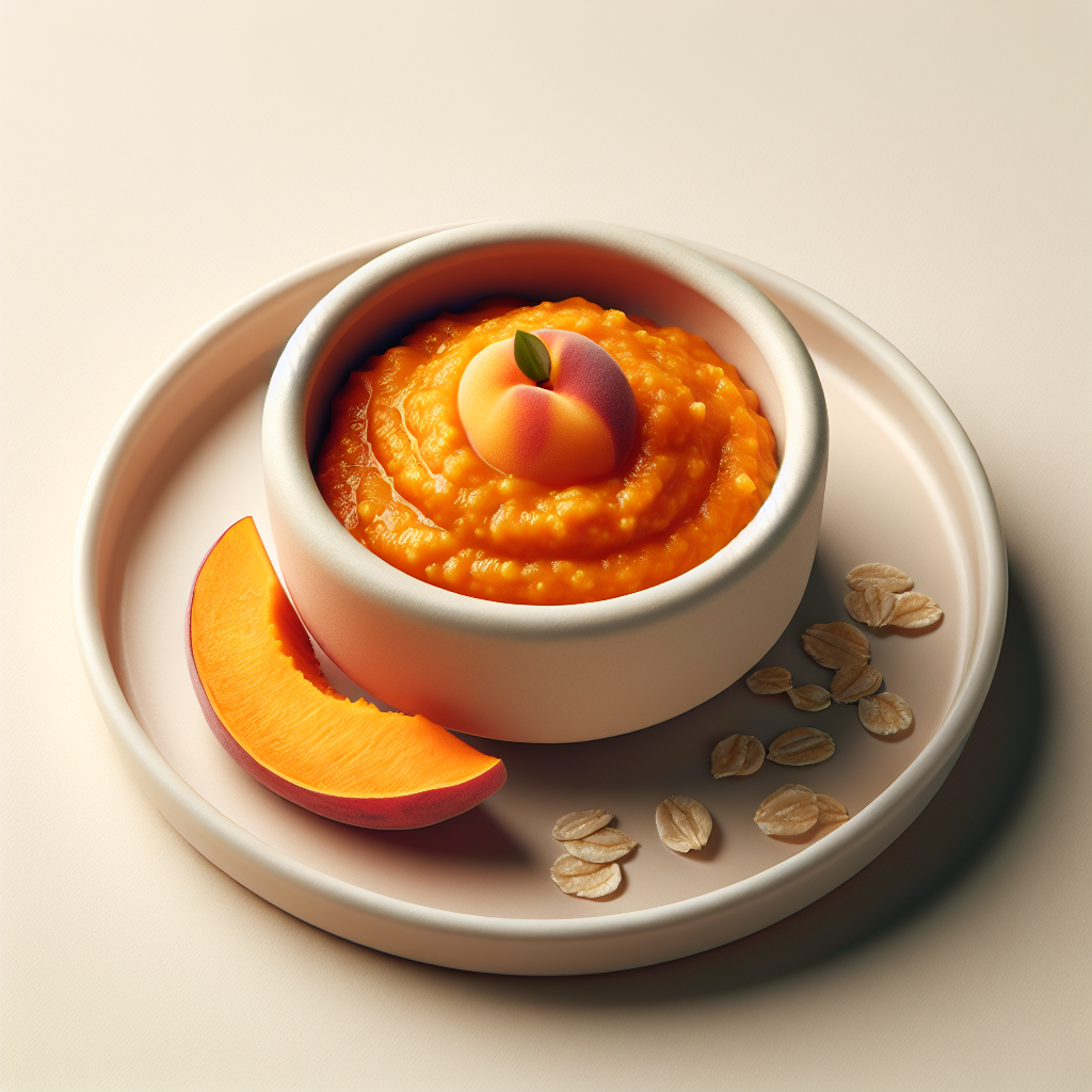 Peach Sweet Potato Oat Purée