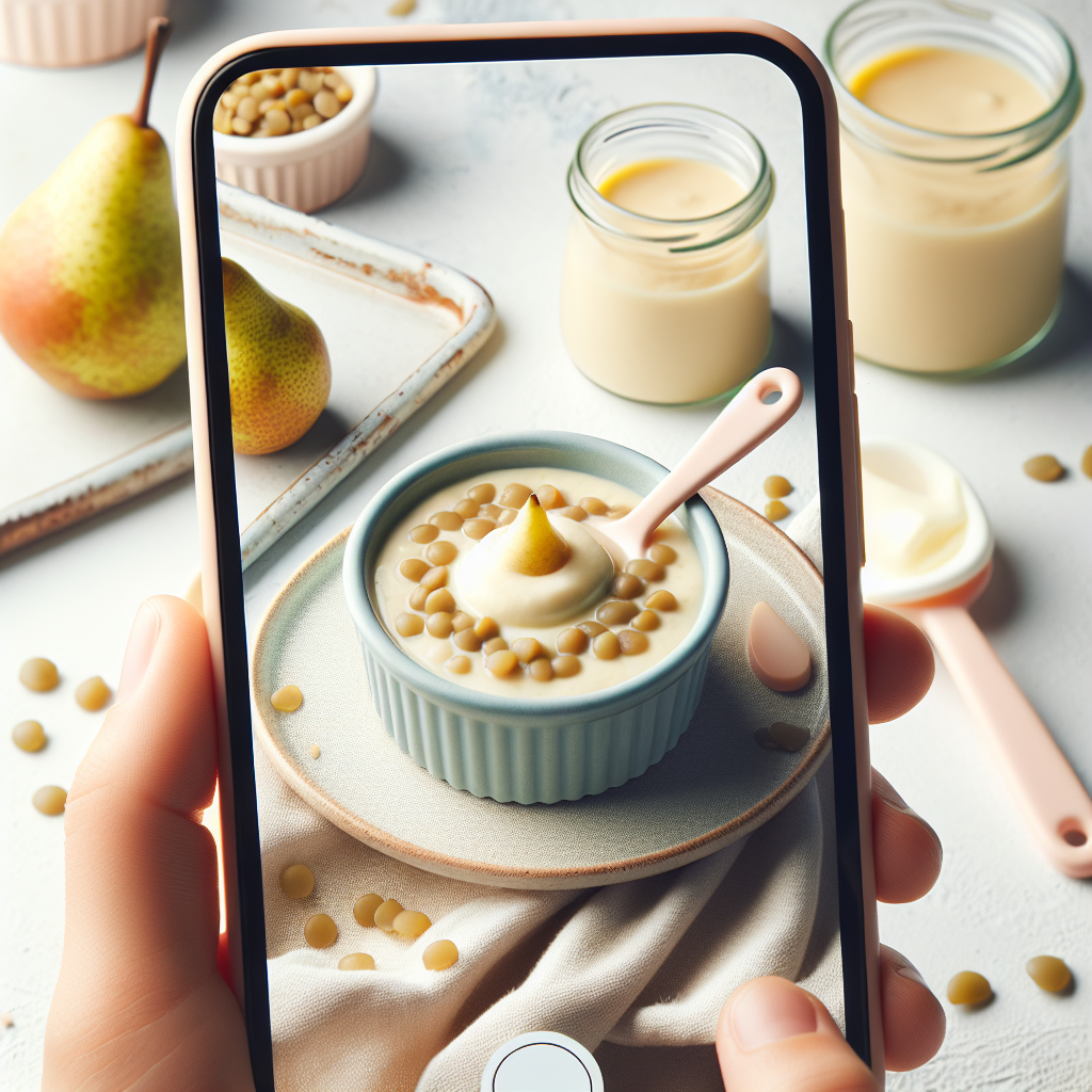 Pear Lentil Yogurt Purée