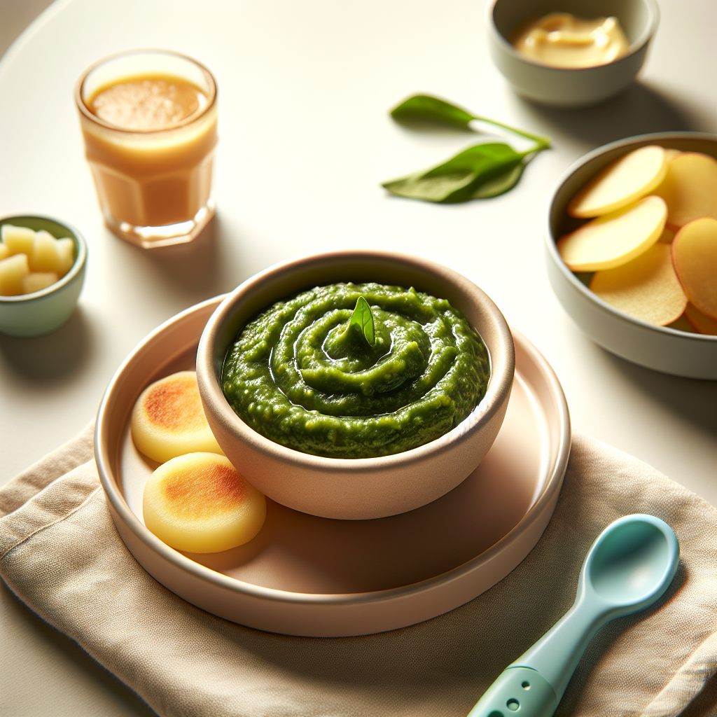 Potato Spinach Purée