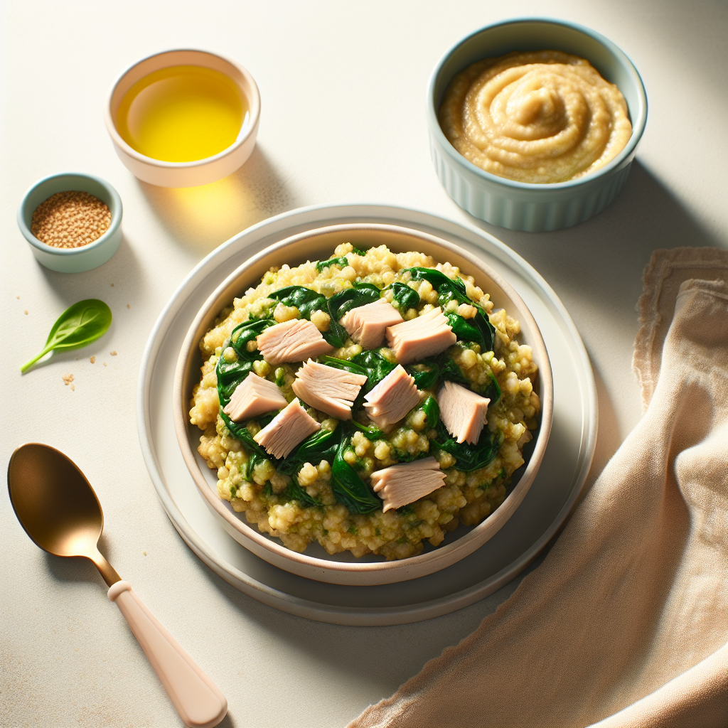 Turkey Bulgur Spinach Mash