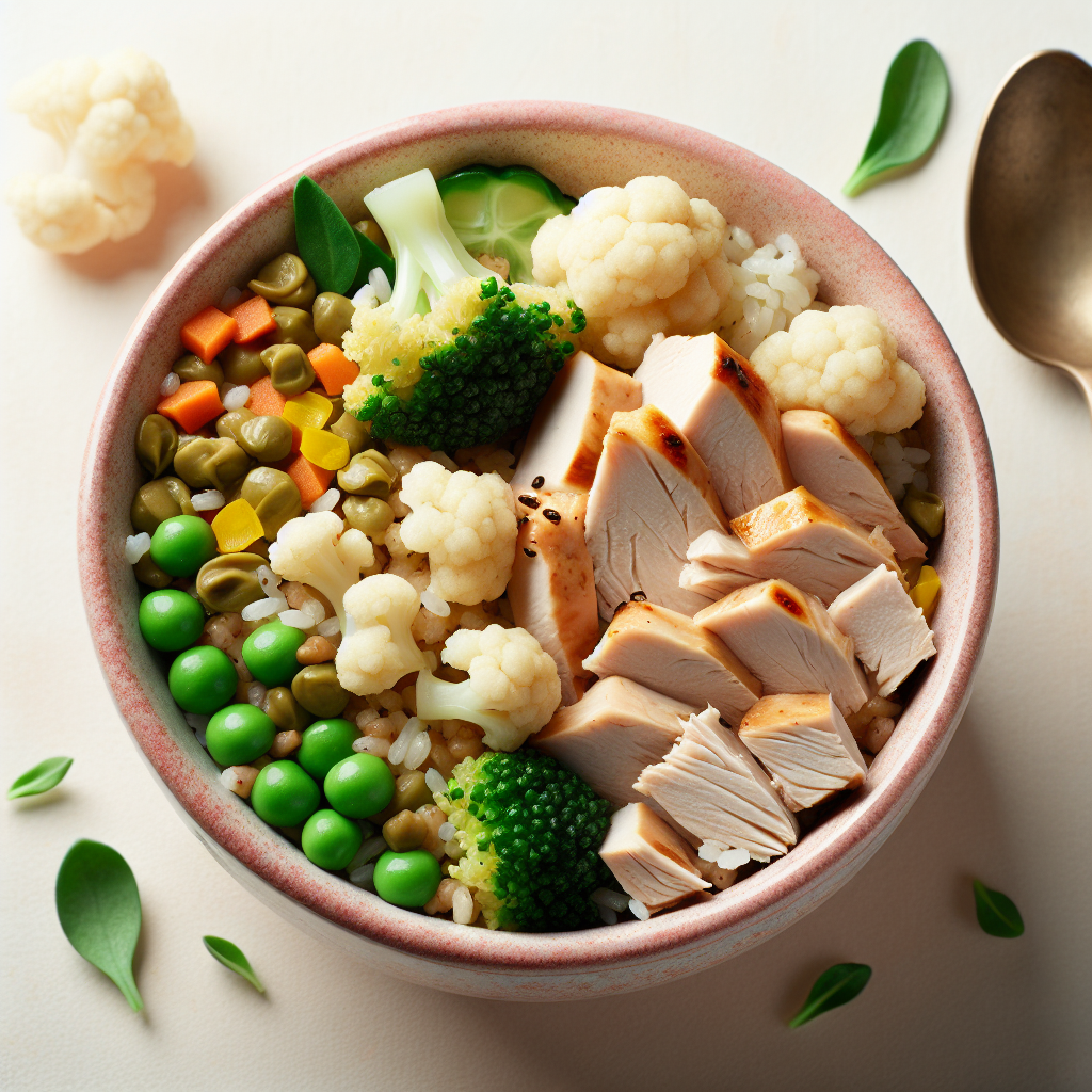 Turkey Cauliflower Lentil Veggie Rice