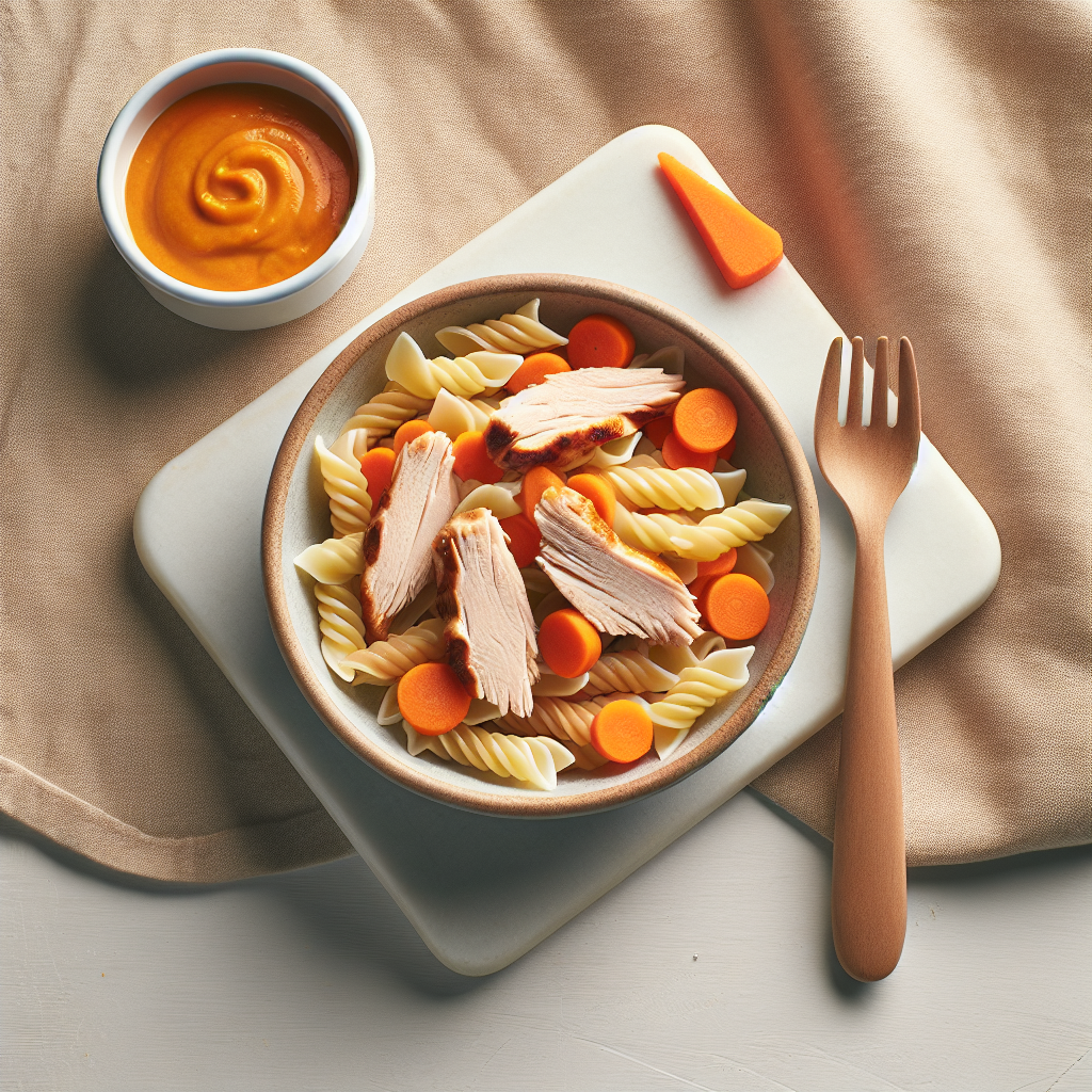 Turkey Pasta Carrot Purée