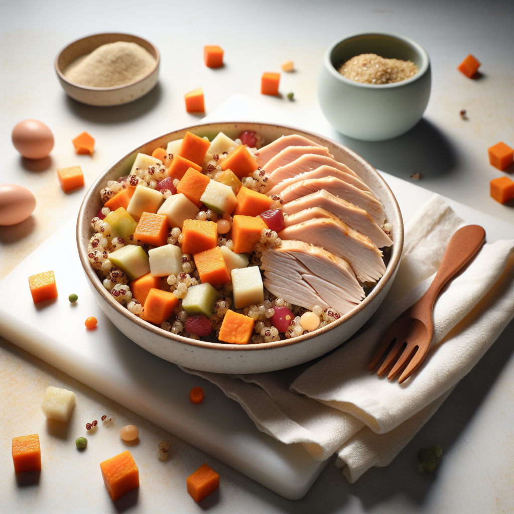 Turkey Quinoa Sweet Potato Veggie Cubes