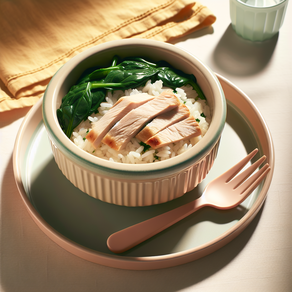 Turkey Spinach Rice Bowl