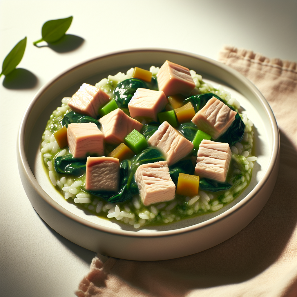 Turkey Spinach Veggie Rice Cubes