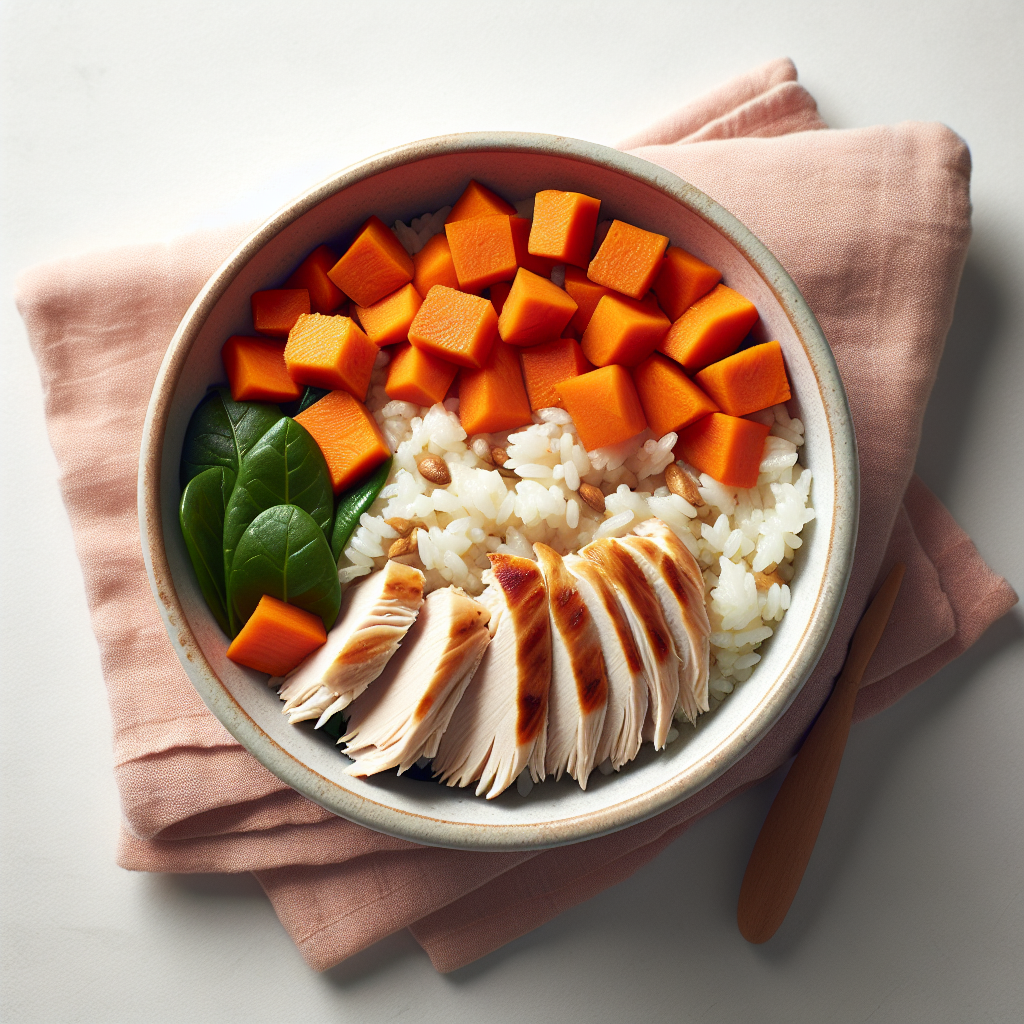 Turkey Sweet Potato Rice Bowl