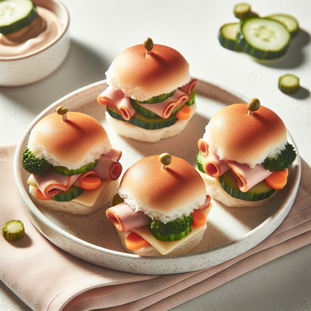 Turkey Veggie Veggie Sliders