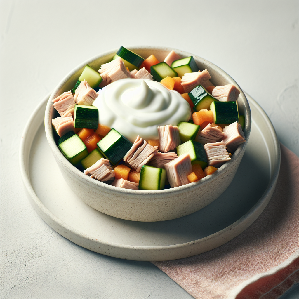 Turkey Yogurt Zucchini Veggie Cubes