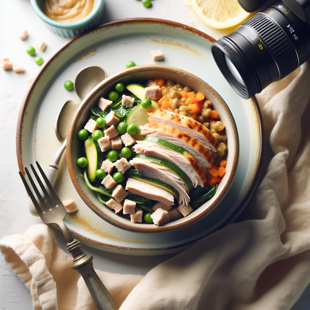 Turkey Zucchini Lentil Bowl