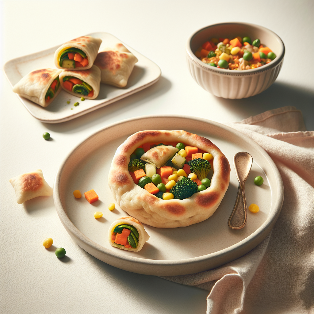 Veggie Stuffed Flatbread