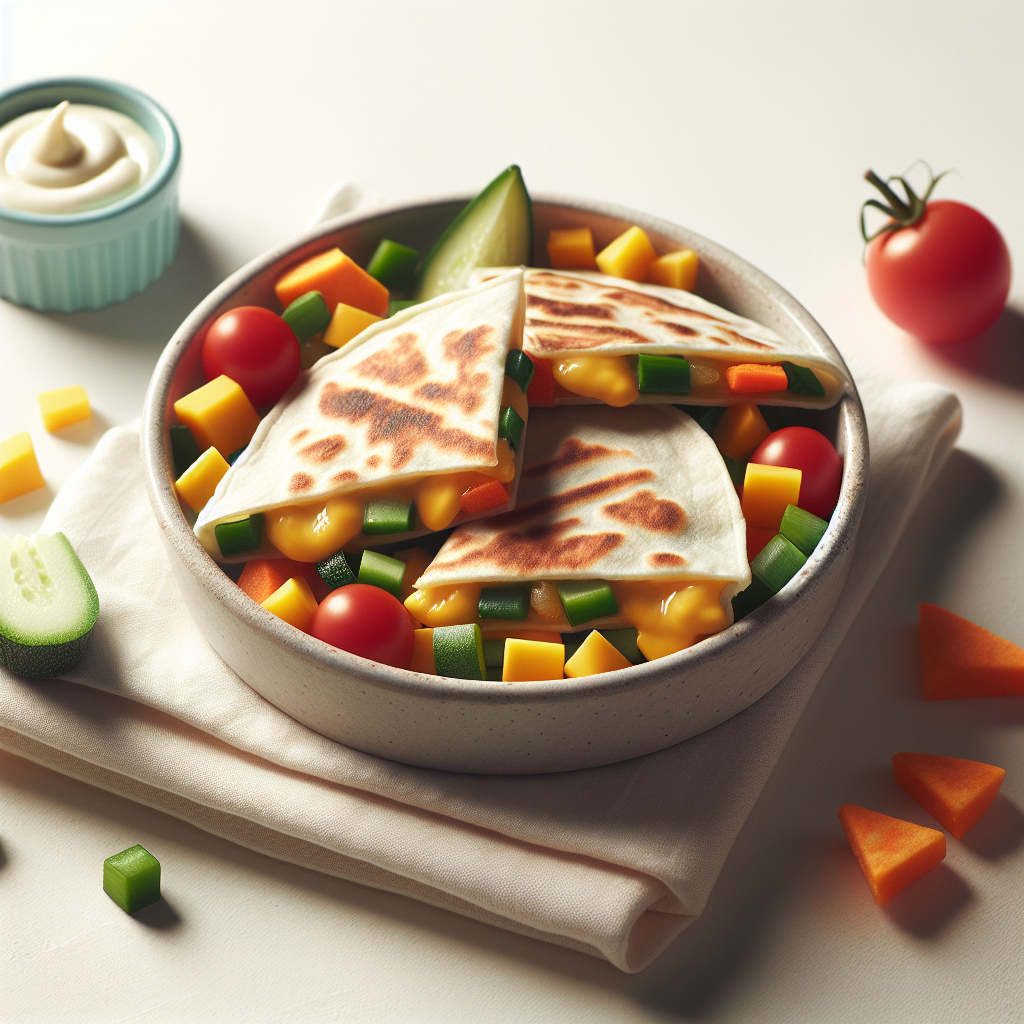 Veggie Veggie Cheese Quesadilla
