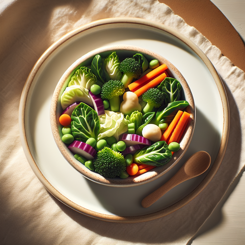 Veggie Veggie Veggie Bowl Plate