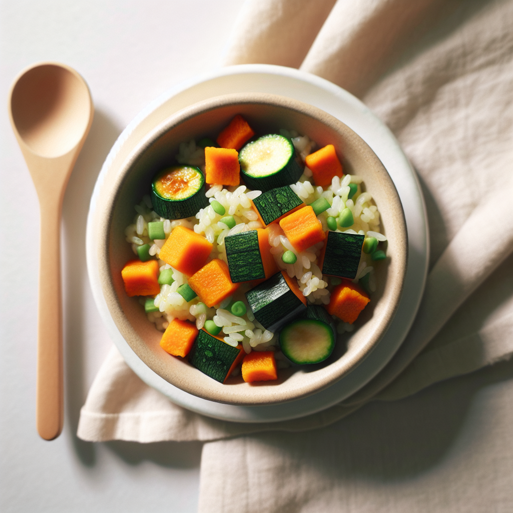 Zucchini Sweet Potato Veggie Rice
